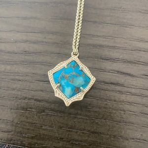 Kendra Scott Turquoise Kacey necklace Gold
